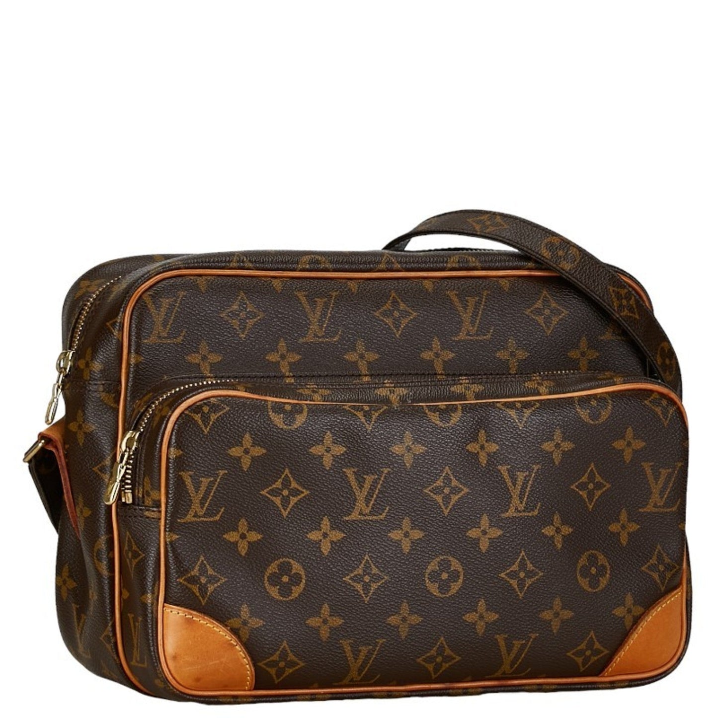 Louis Vuitton Brown Pvc Leather Shoulder Bag