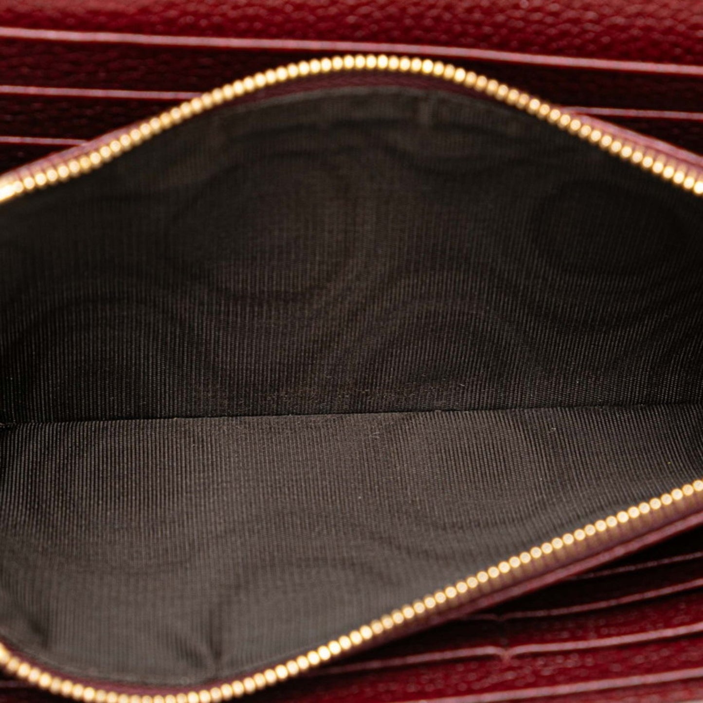 Gucci Wine Leather Long Wallet (Bi-Fold)