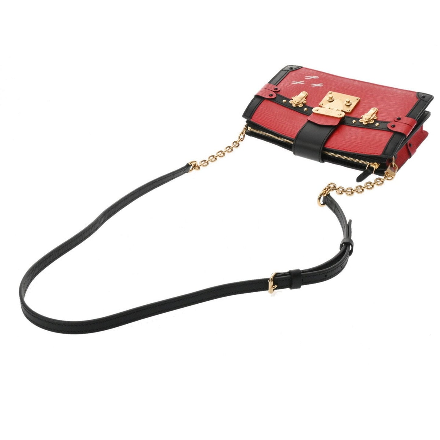 Louis Vuitton Noir Rouge Epi Leather Shoulder Bag