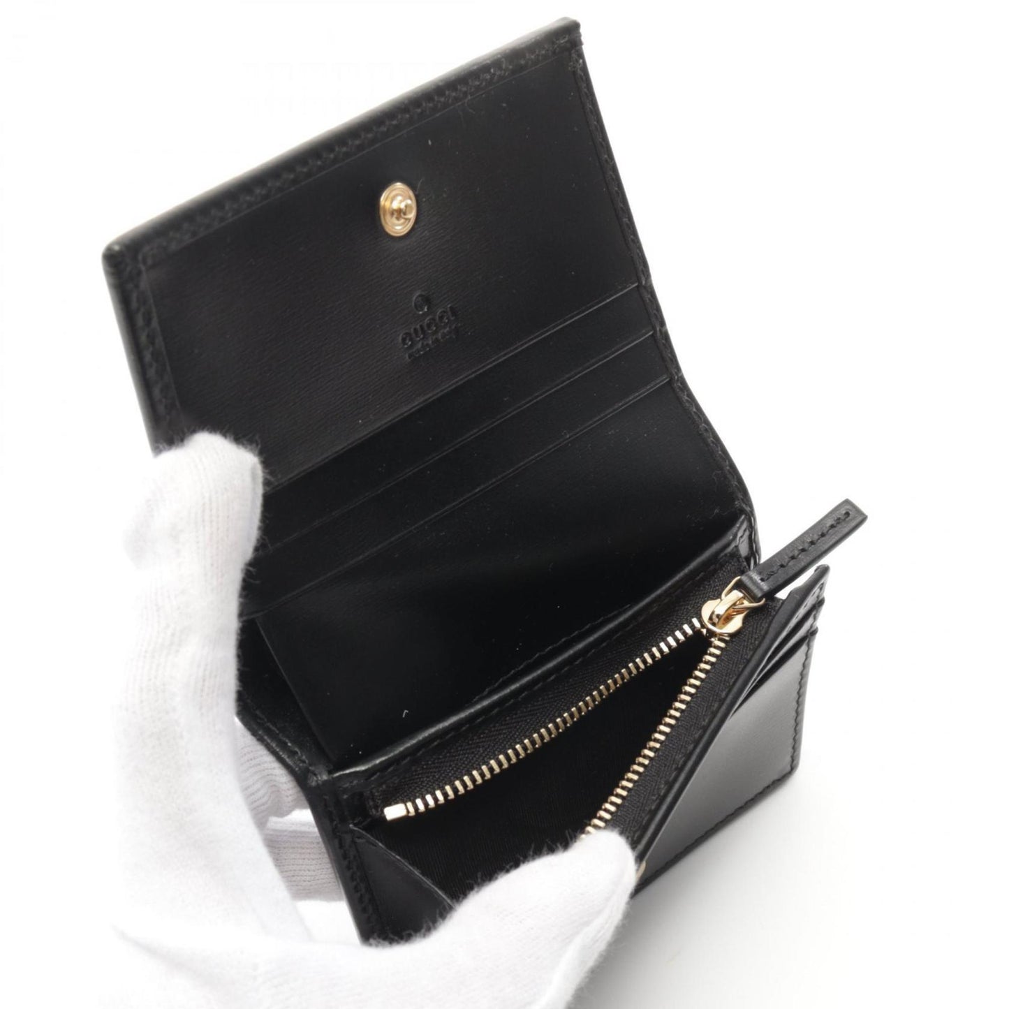Gucci Black Leather Wallet (Bi-Fold)