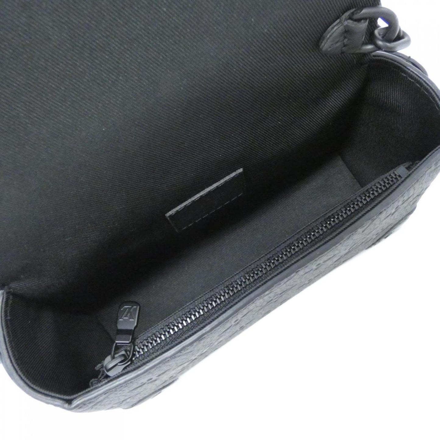 Louis Vuitton Black Leather Shoulder Bag