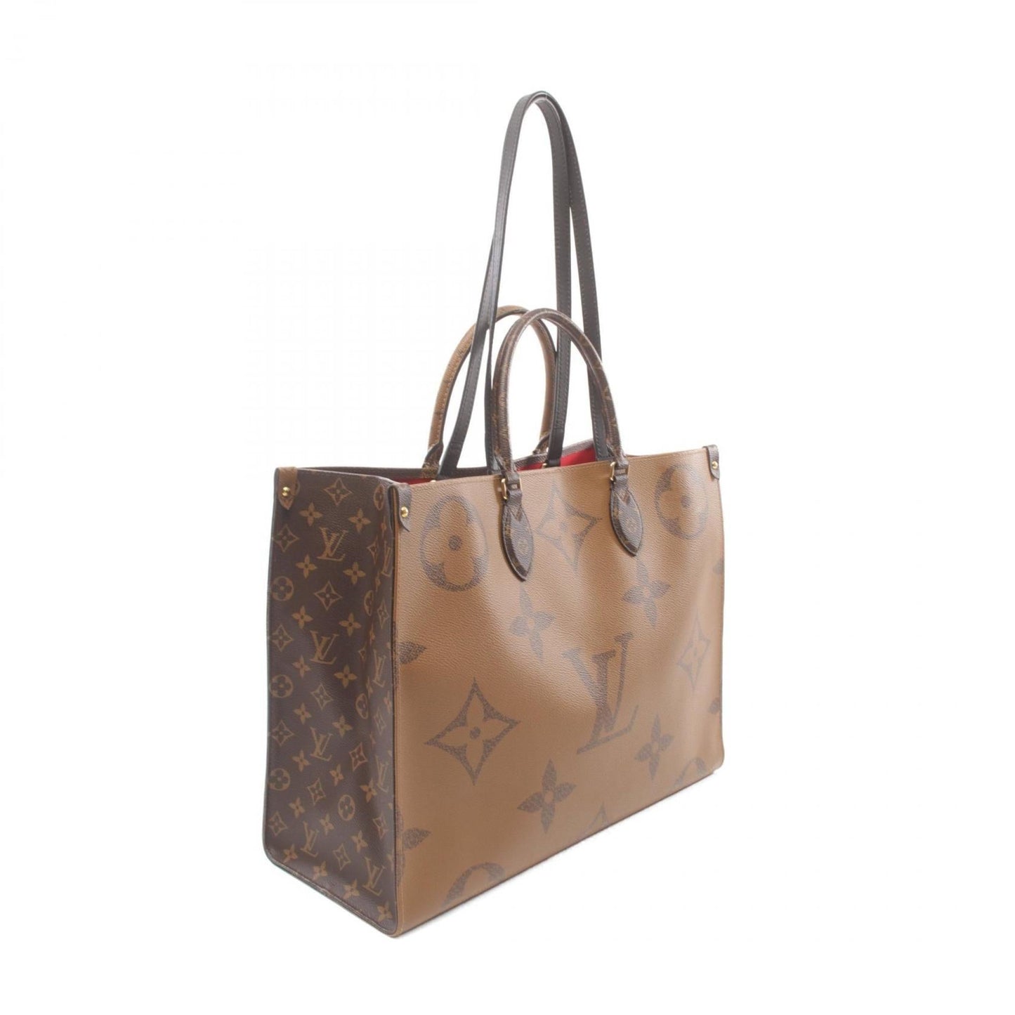 Louis Vuitton Brown Coated Canvas Leather Shoulder Bag