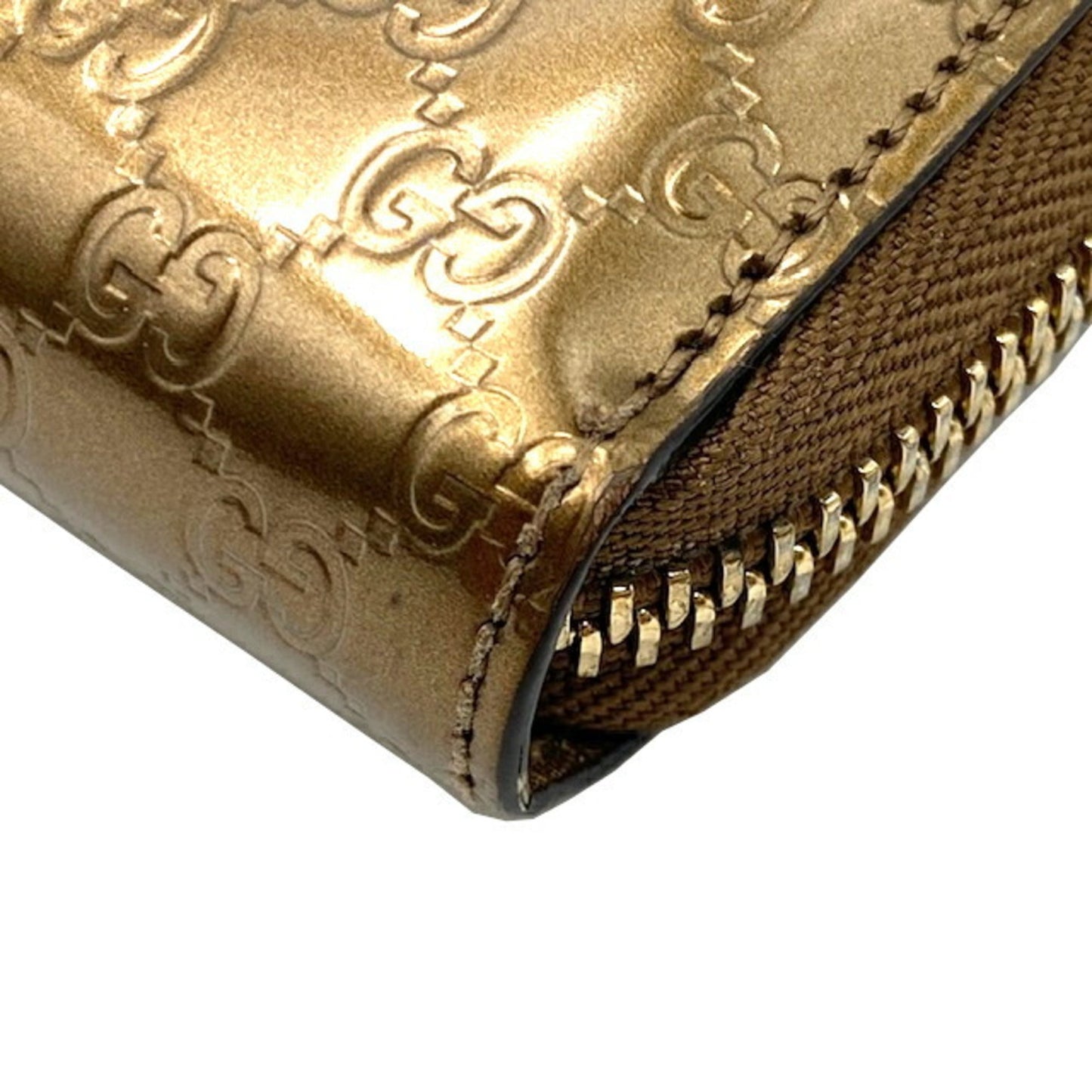 Gucci Gold Long Bill Wallet (Bi-Fold)