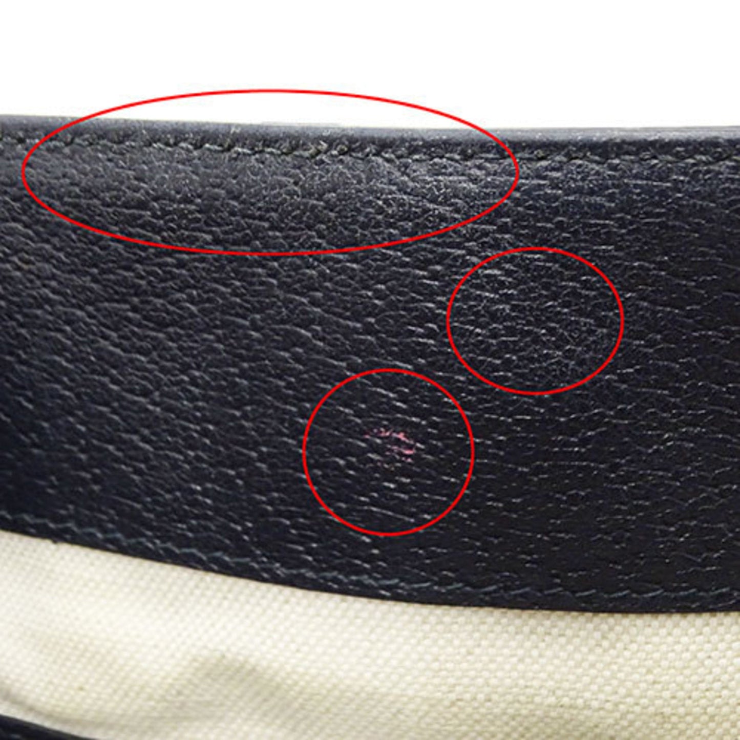 Gucci Ivory Navy Gg Supreme Tote Bag