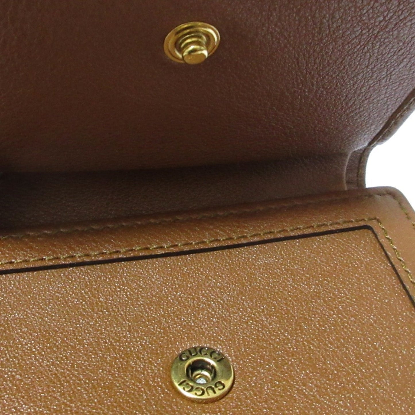 Gucci Brown Bamboo Wallet (Tri-Fold)