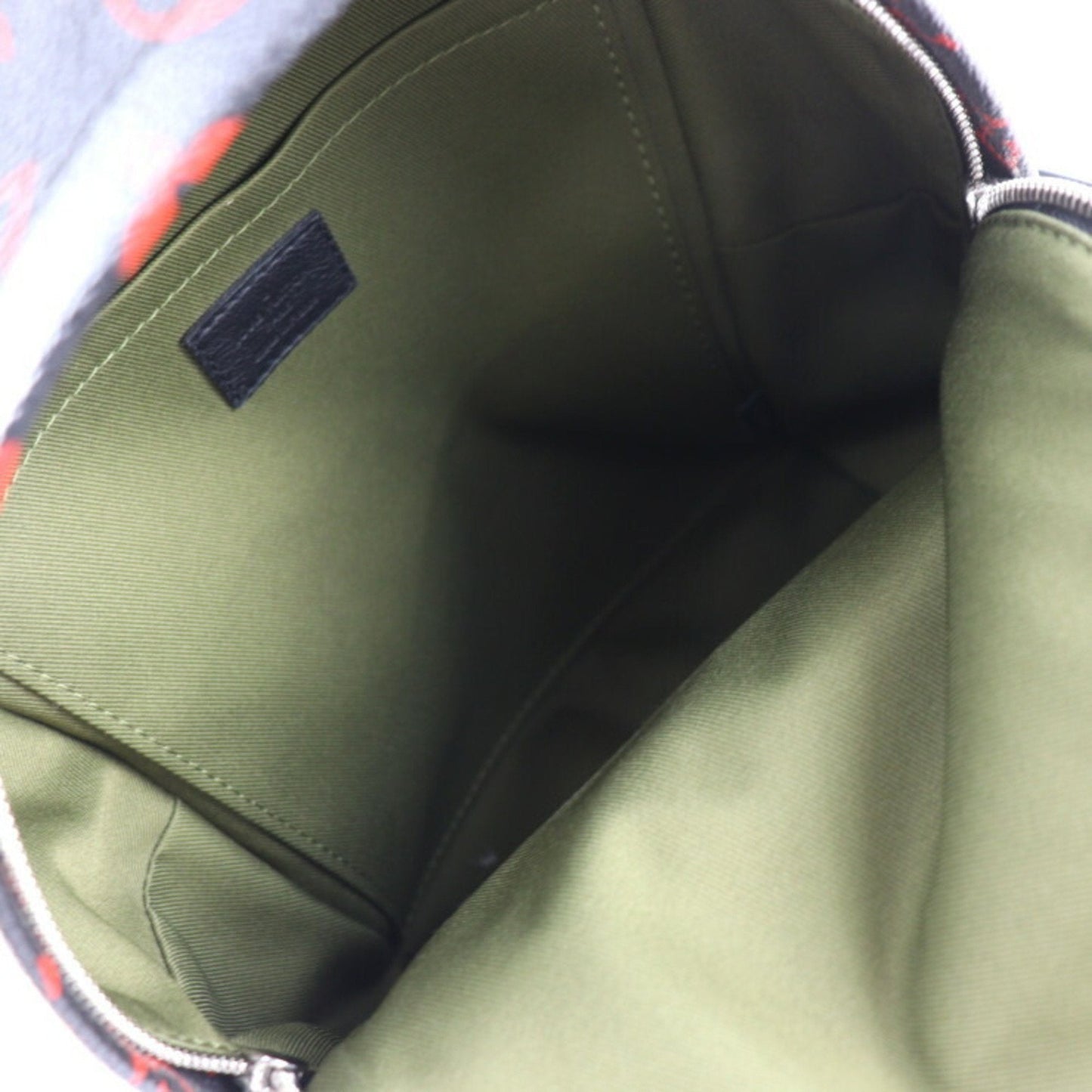 Louis Vuitton Black Monogram Red Color Monogram Backpack Handbag