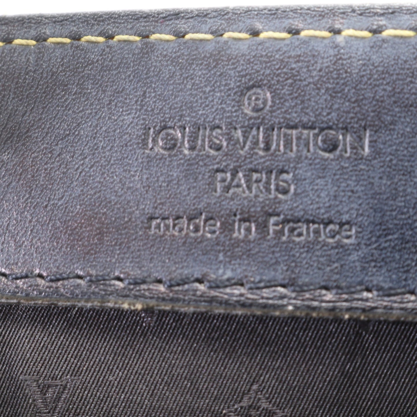 Louis Vuitton Noir Leather Shoulder Bag