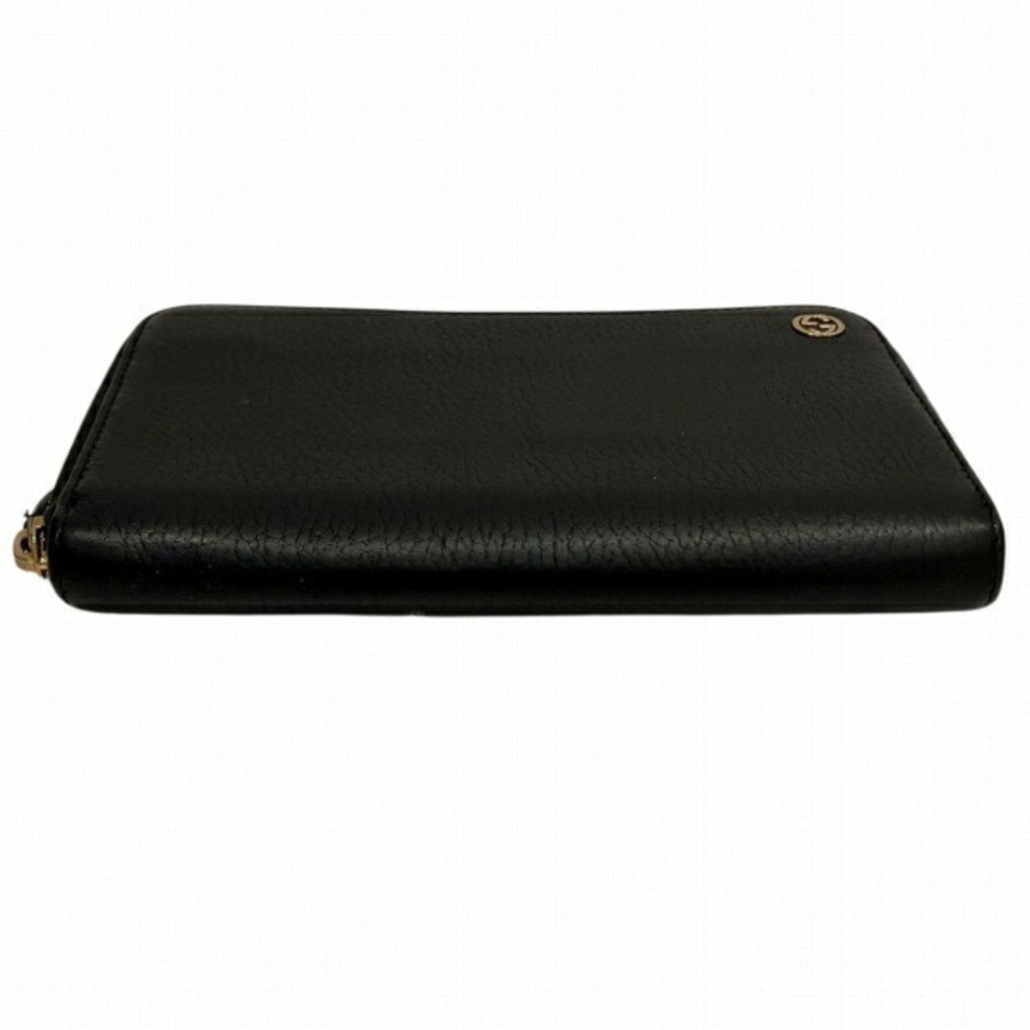 Gucci Black Leather Long Wallet (Bi-Fold)