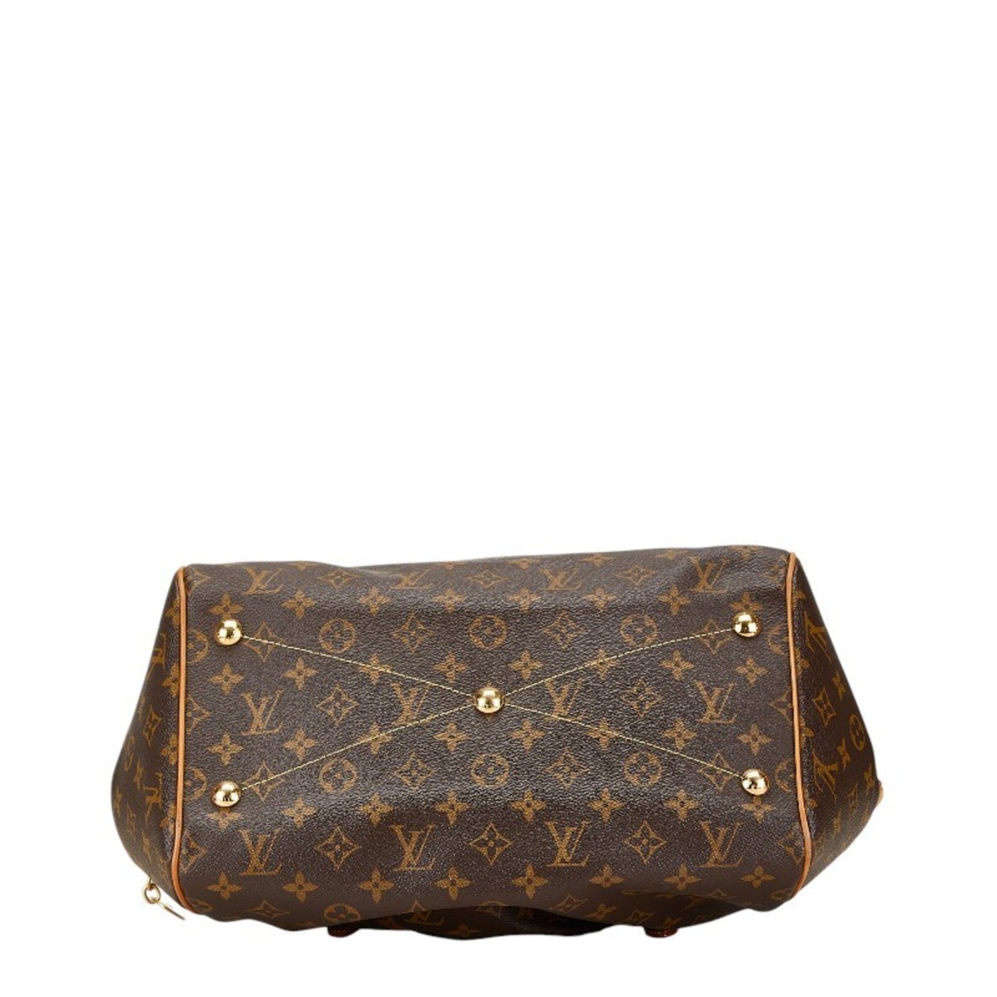 Louis Vuitton Brown Pvc Leather Handbag Shoulder Bag