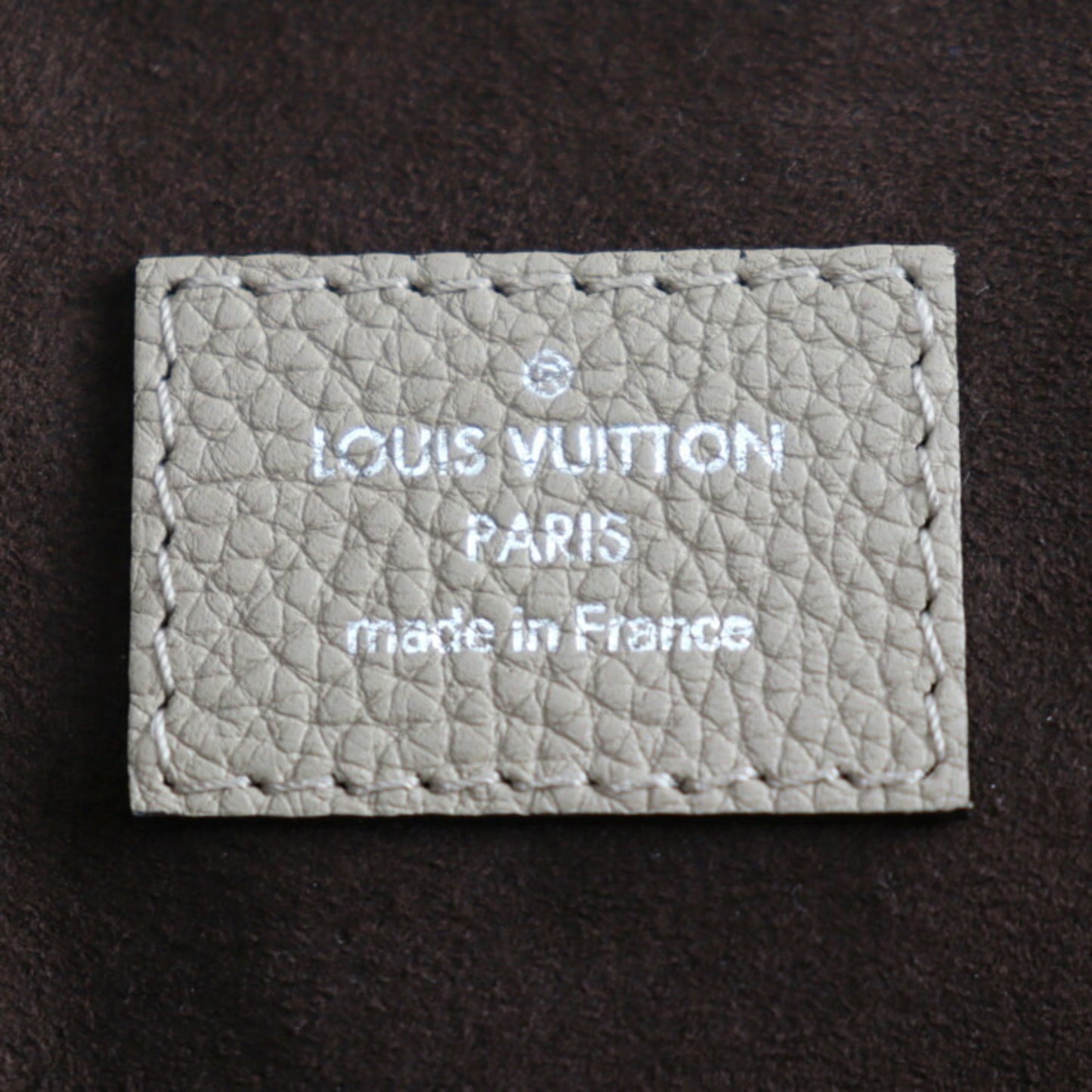 Louis Vuitton Beige Galle Mahina Leather Handbag Shoulder Bag Tote Bag