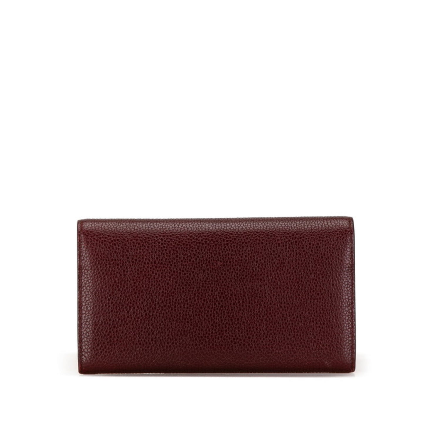 Gucci Wine Leather Long Wallet (Bi-Fold)