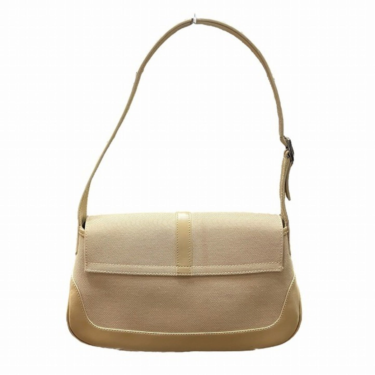 Gucci Jackie Beige Canvas Leather Shoulder Bag