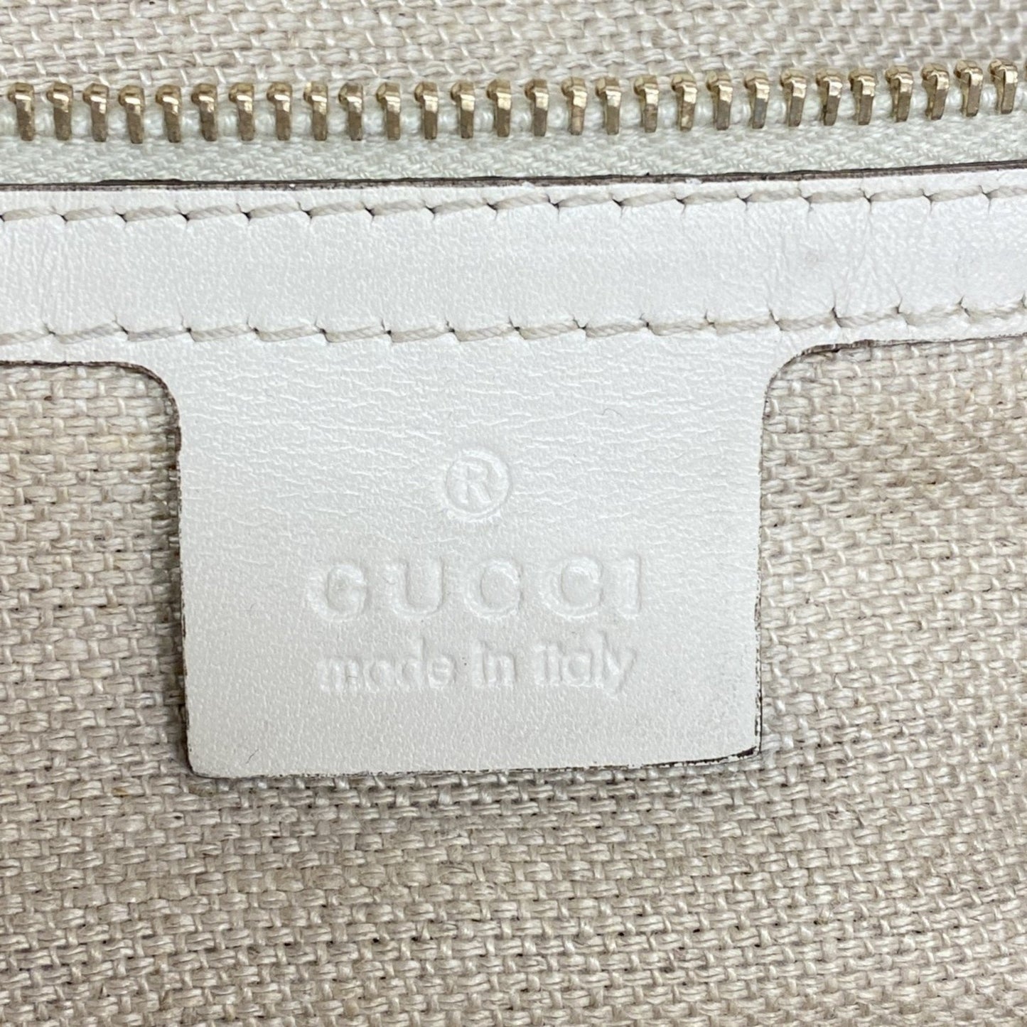 Gucci Beige Canvas Tote Bag