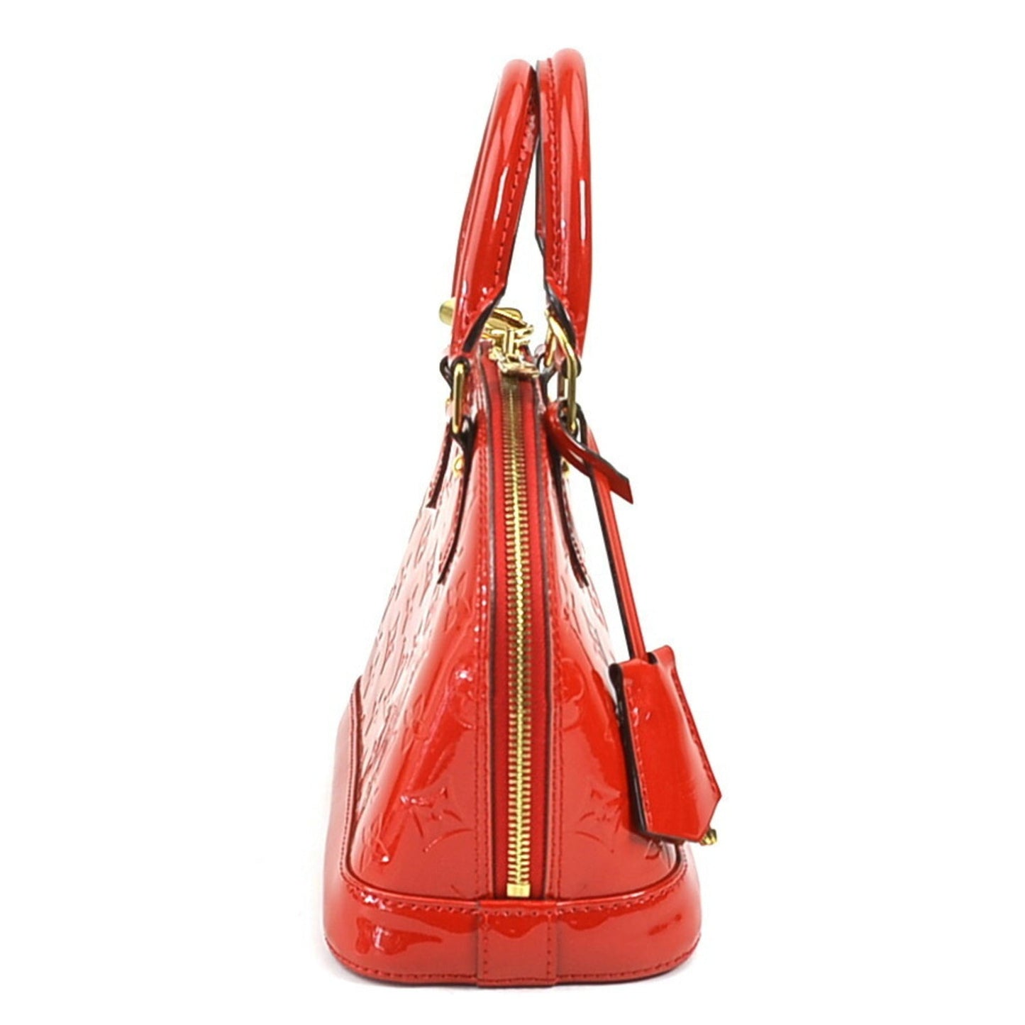 Louis Vuitton Red Color Patent Leather Handbag Shoulder Bag