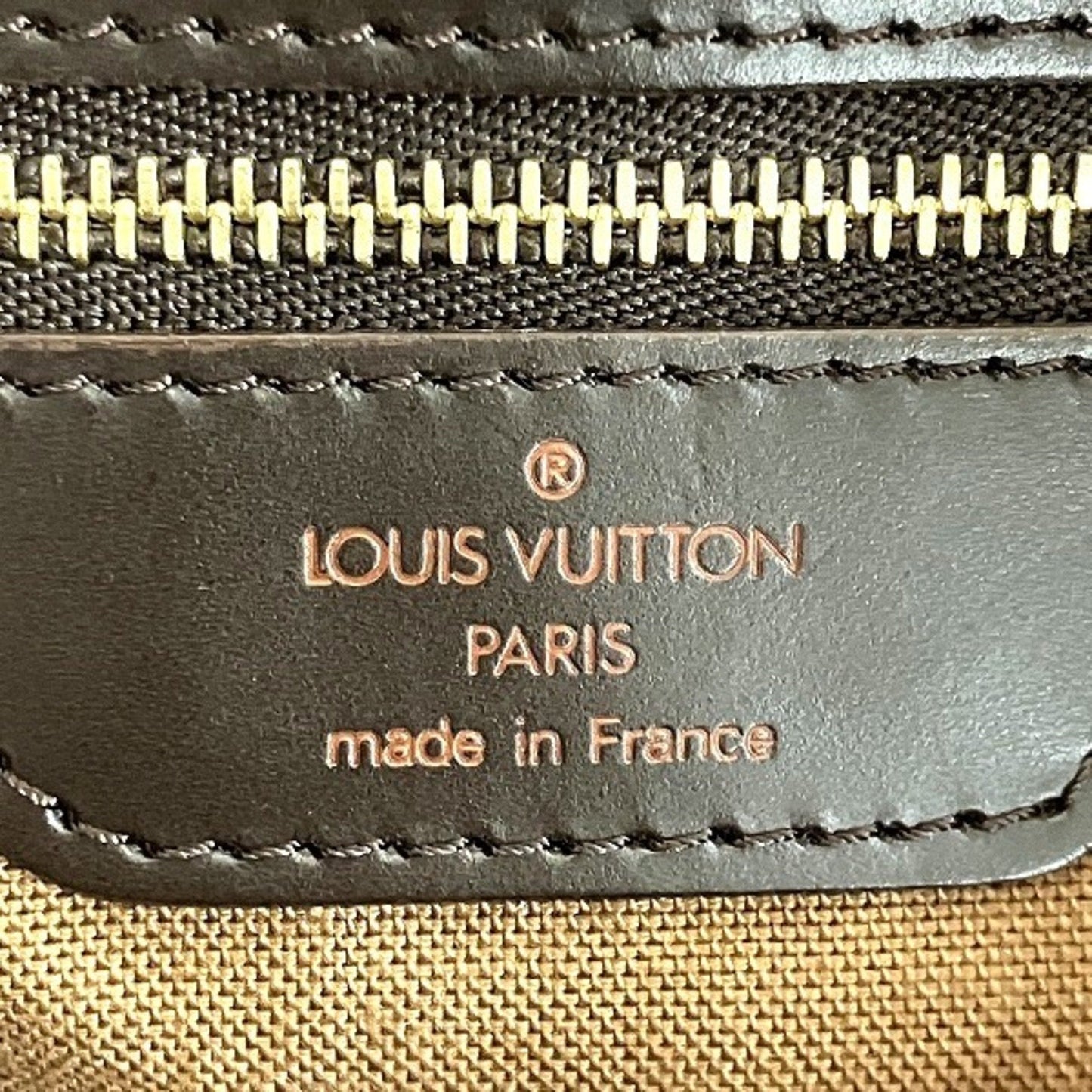 Louis Vuitton Brown Damier Canvas Shoulder Bag Tote Bag