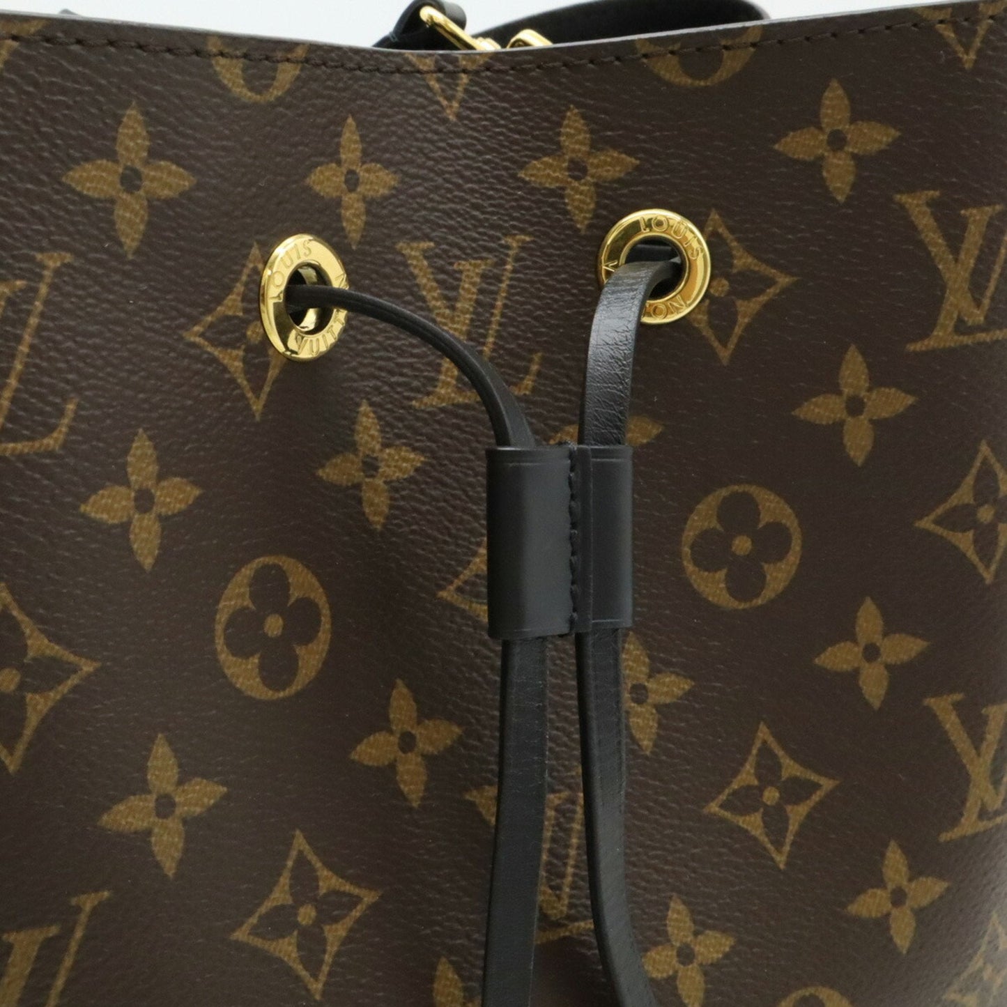 Louis Vuitton Black Brown Monogram Noir Monogram Leather Shoulder Bag
