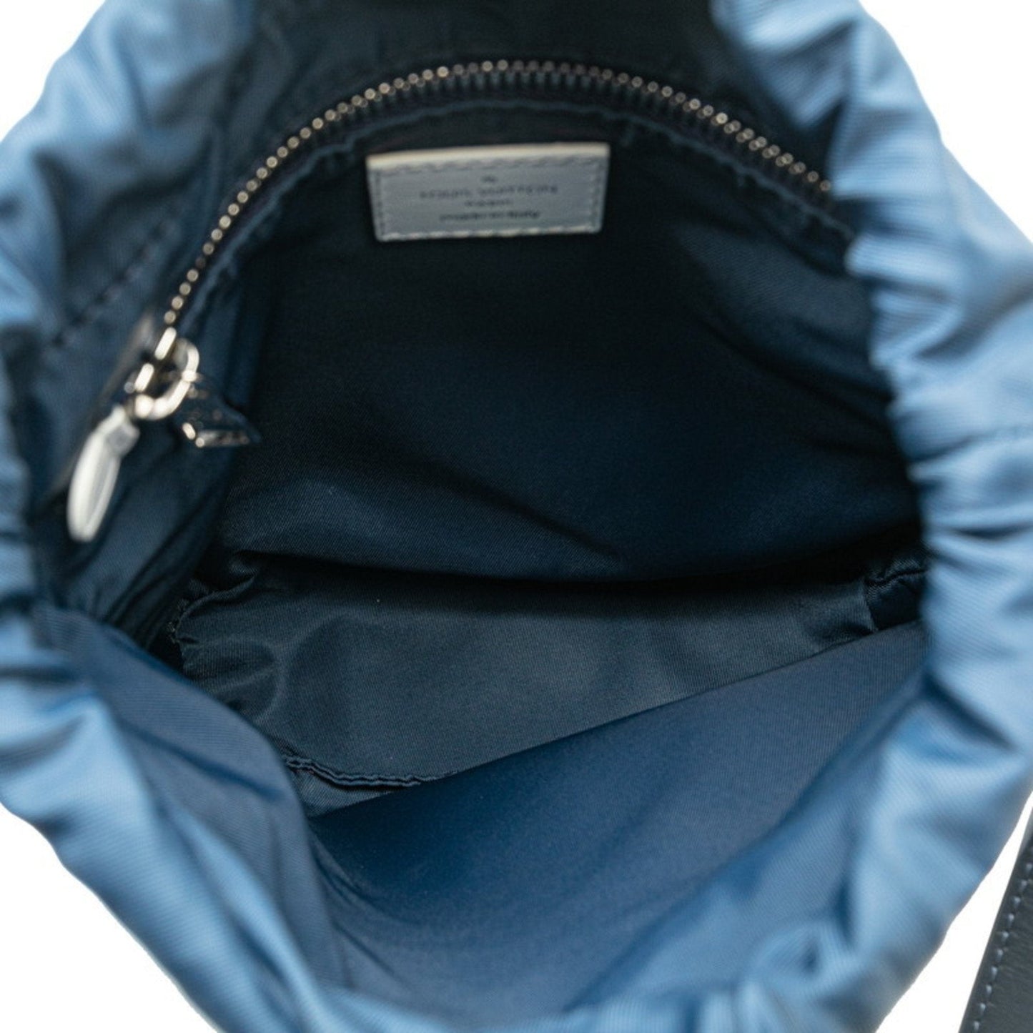 Louis Vuitton Blue Navy Cotton Canvas Leather Shoulder Bag