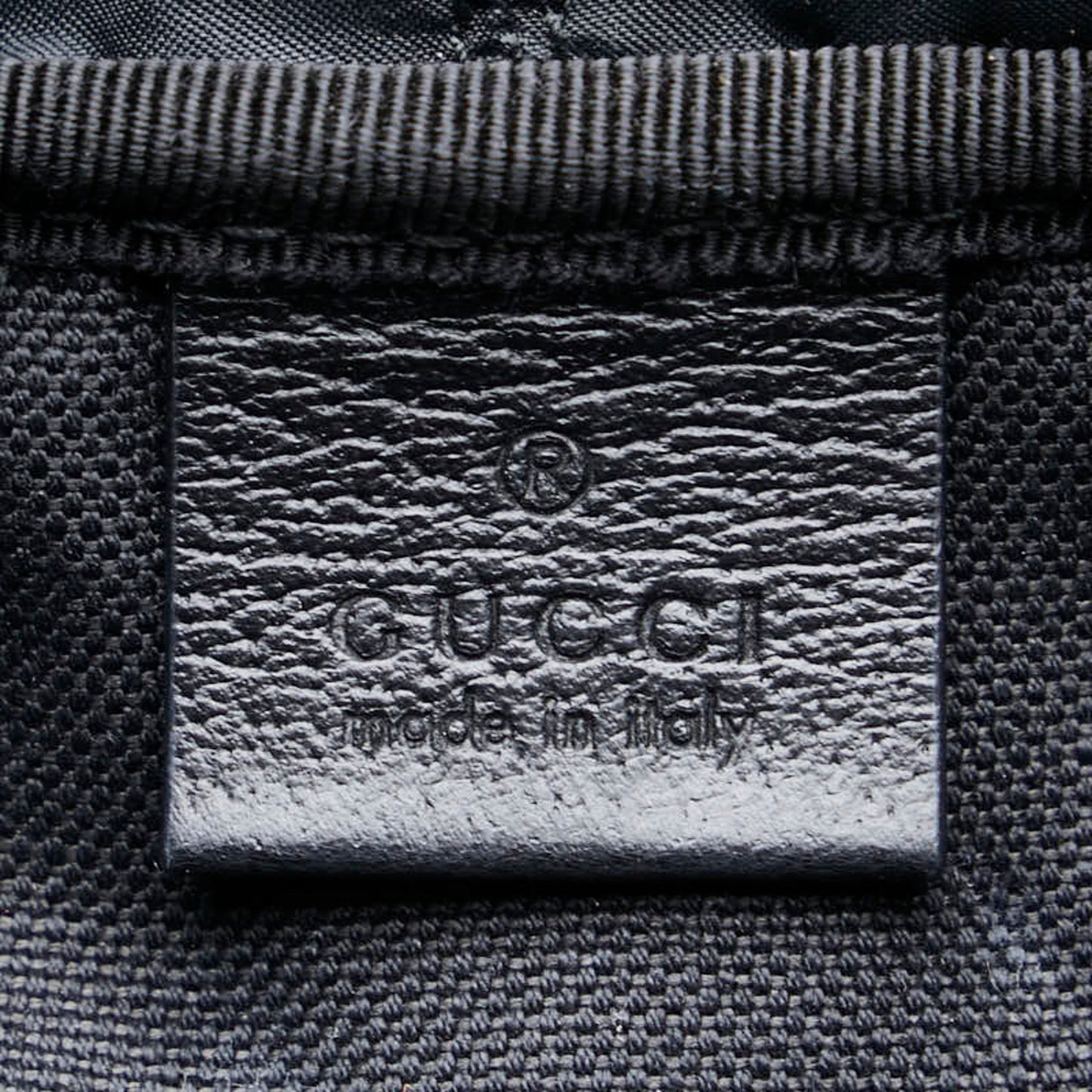 Gucci Black Multi-Color Pvc Leather Backpack