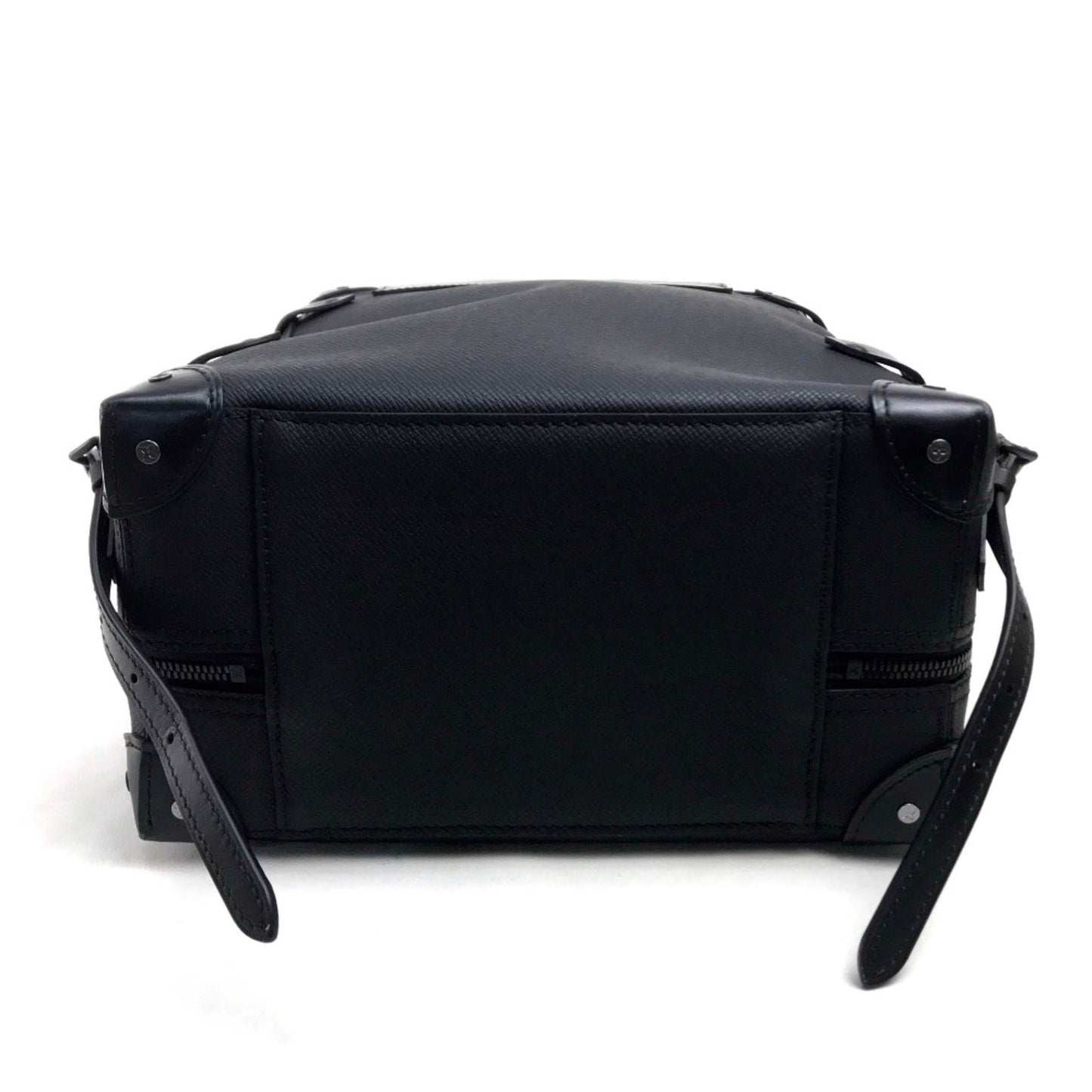 Louis Vuitton Black Leather Backpack