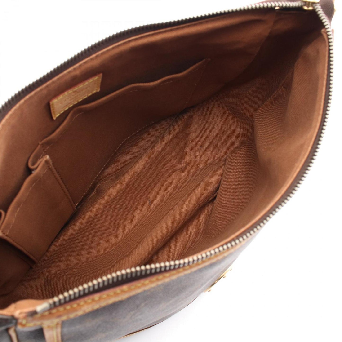 Louis Vuitton Brown Monogram Coated Canvas Leather Shoulder Bag