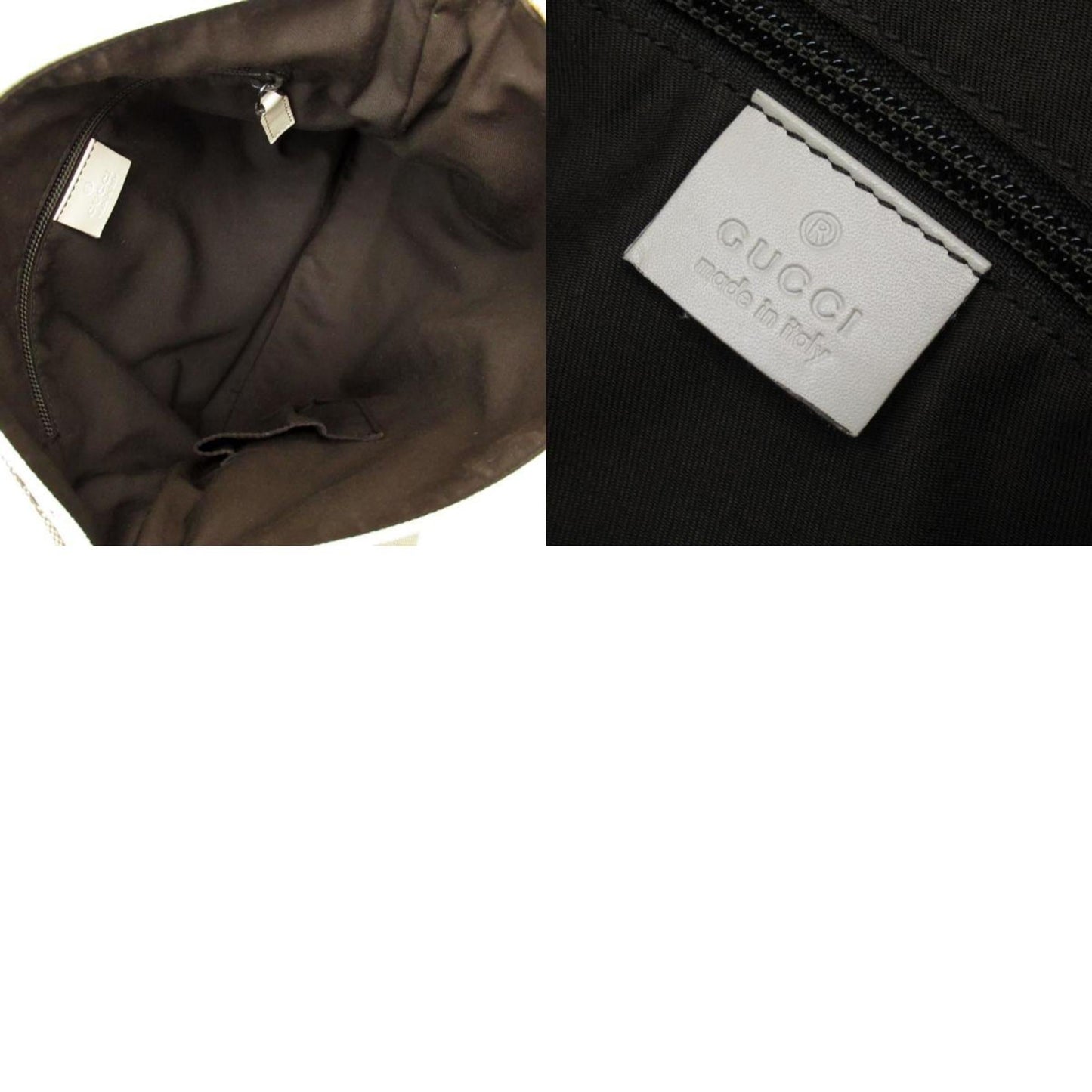 Gucci Beige Off-White Canvas Shoulder Bag