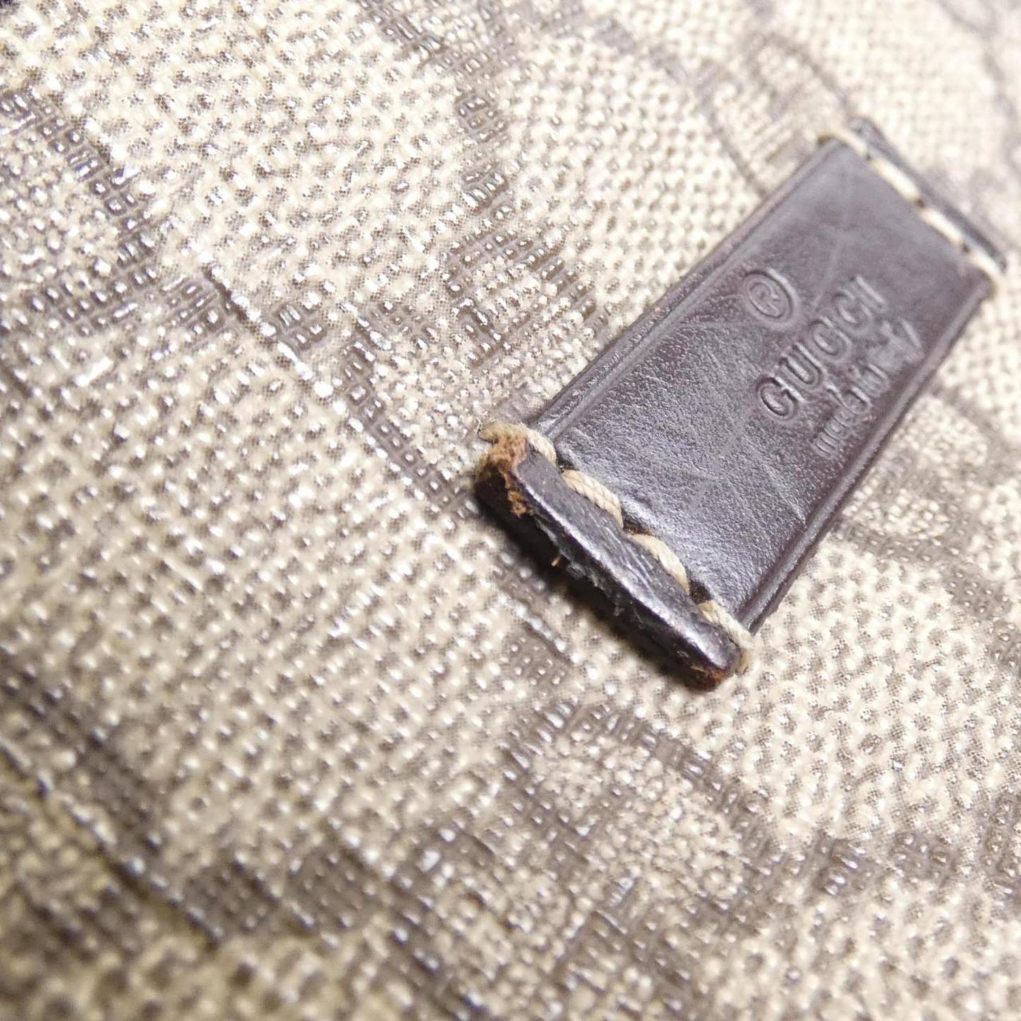 Gucci Beige Dark Brown Gg Supreme Fanny Pack