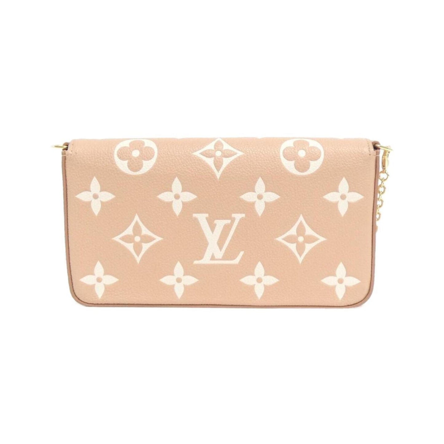 Louis Vuitton Rose Leather Pochette Shoulder Bag