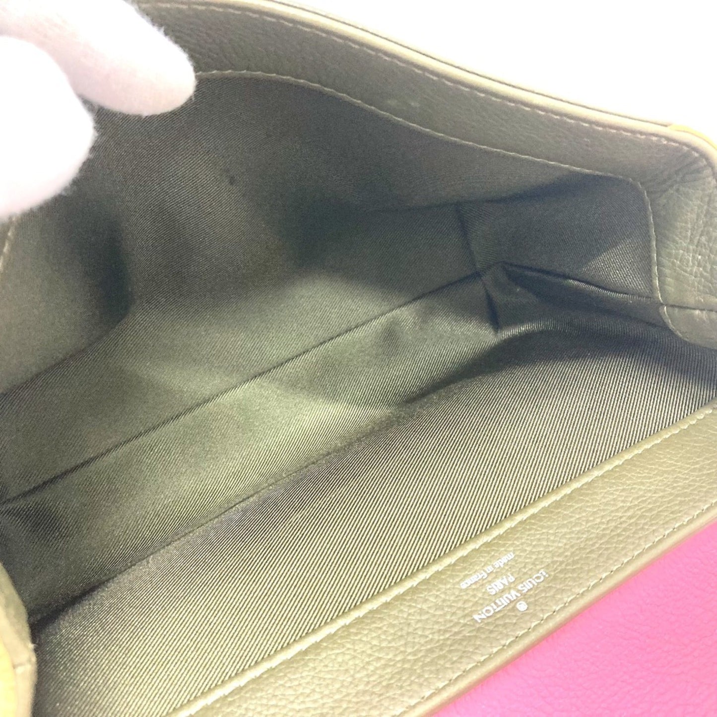 Louis Vuitton Pink Leather Shoulder Bag