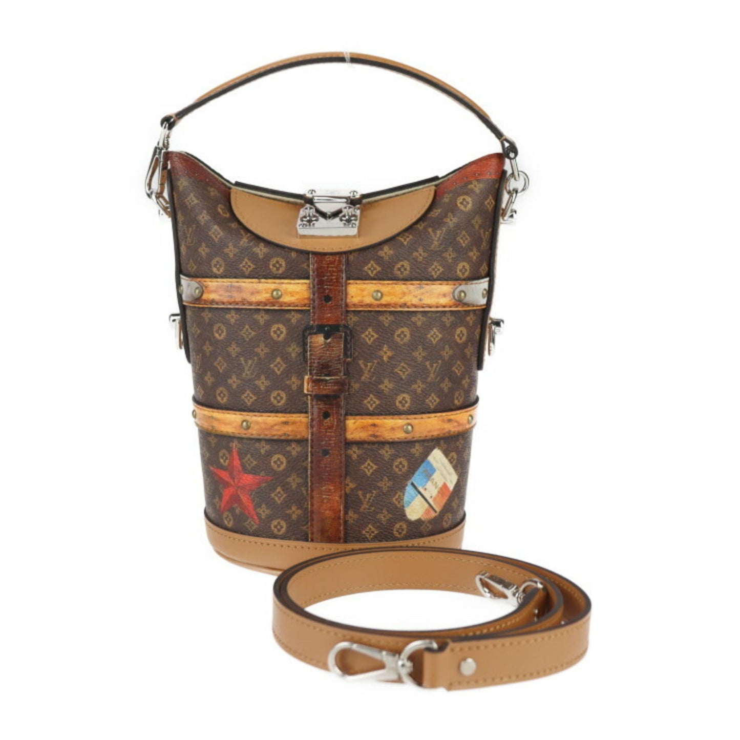 Louis Vuitton Monogram Brown Monogram Handbag Shoulder Bag Tote Bag ()