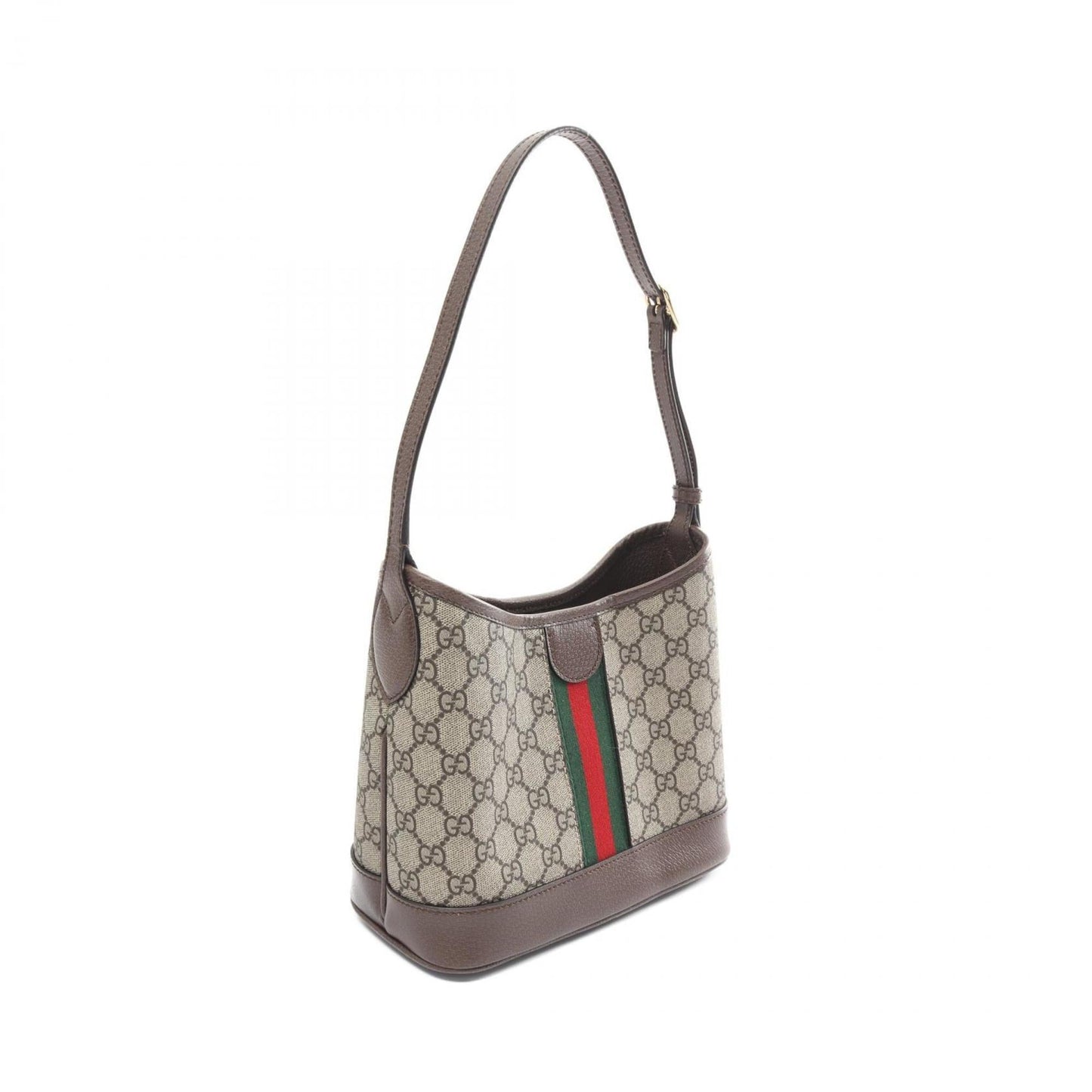 Gucci Beige Brown Multi-Color Gg Supreme Leather Shoulder Bag