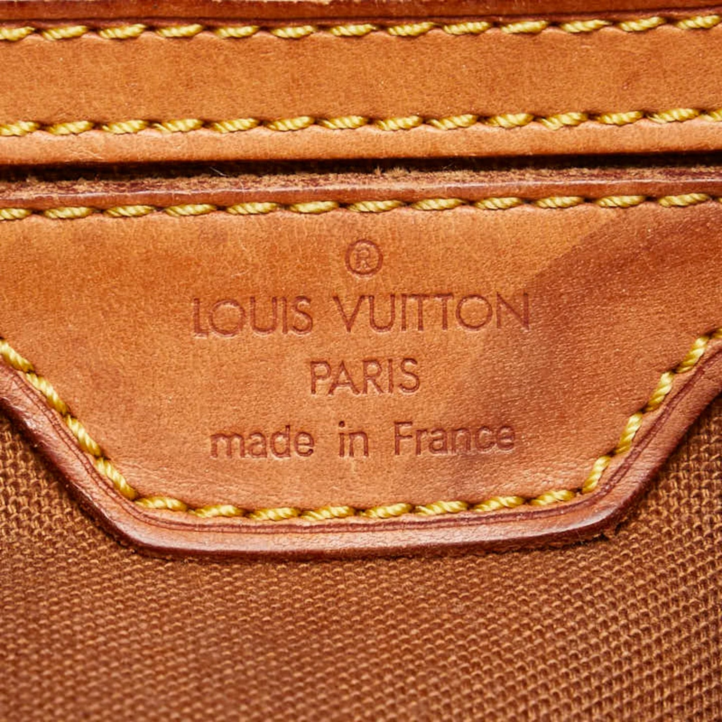 Louis Vuitton Brown Pvc Leather Backpack