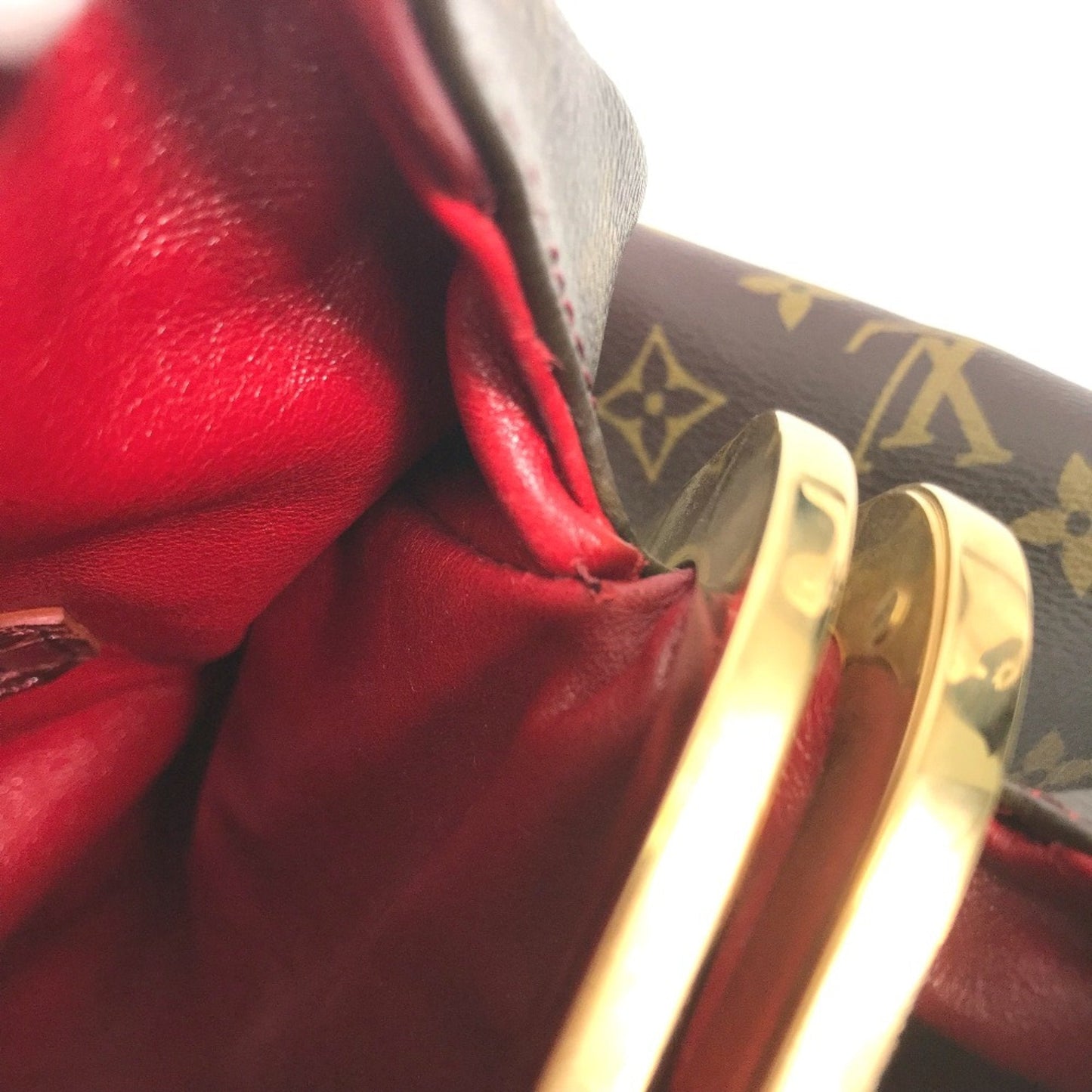 Louis Vuitton Red Cloth Shoulder Bag