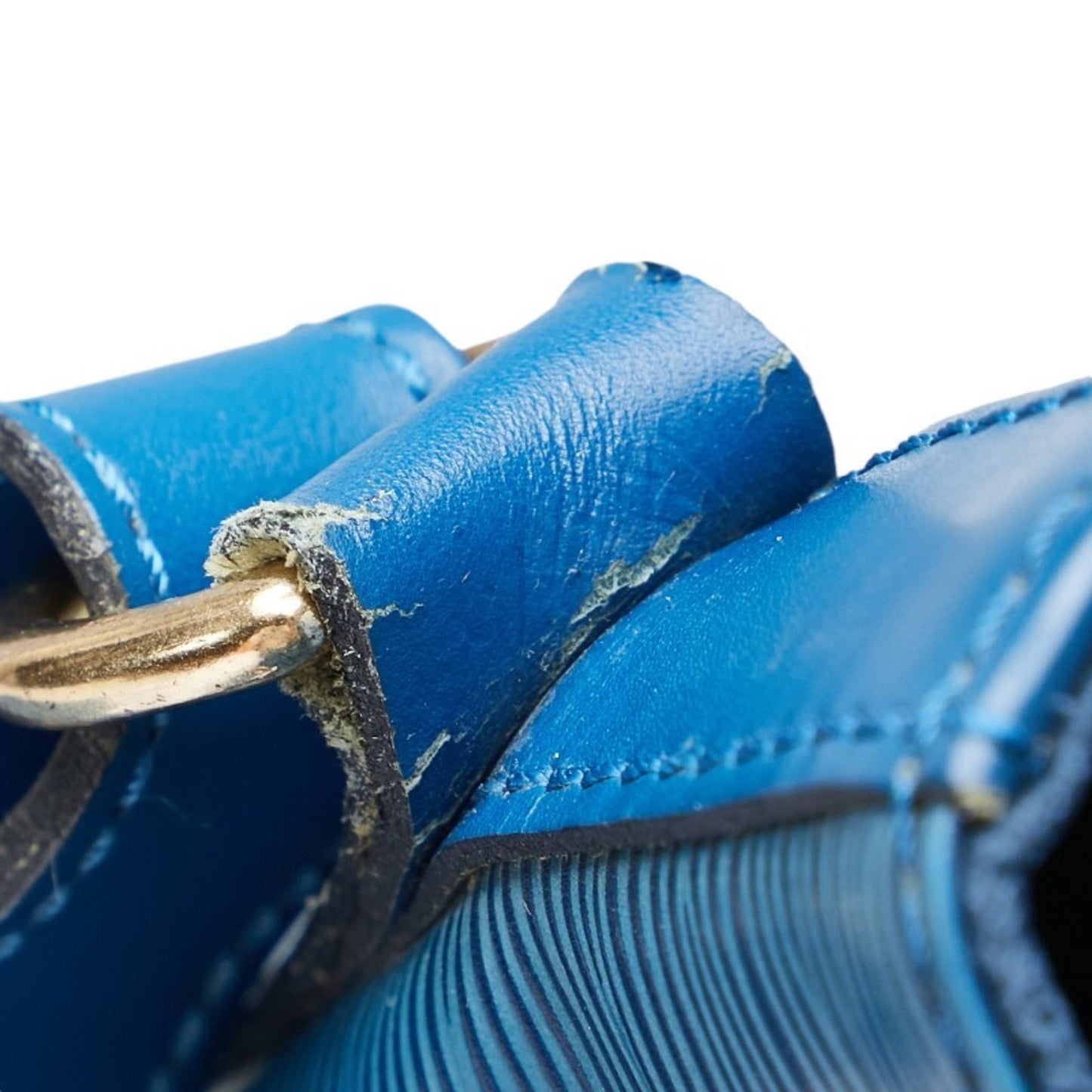 Louis Vuitton Epi Toledo Blue Leather Shoulder Bag