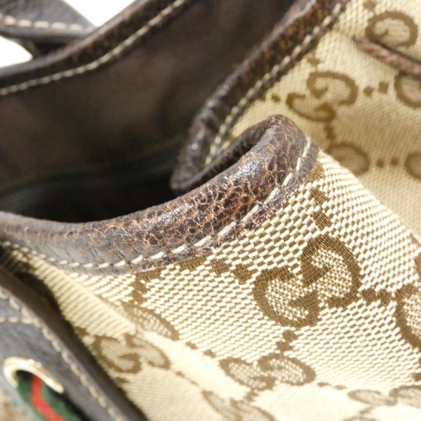 Gucci Beige Brown Gg Canvas Handbag