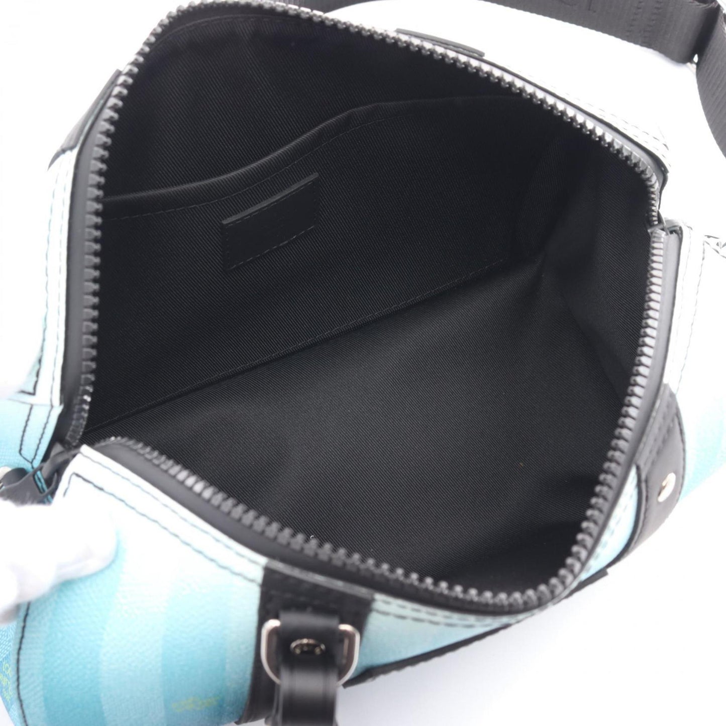 Louis Vuitton Blue Multi-Color Damier Canvas Leather Shoulder Bag