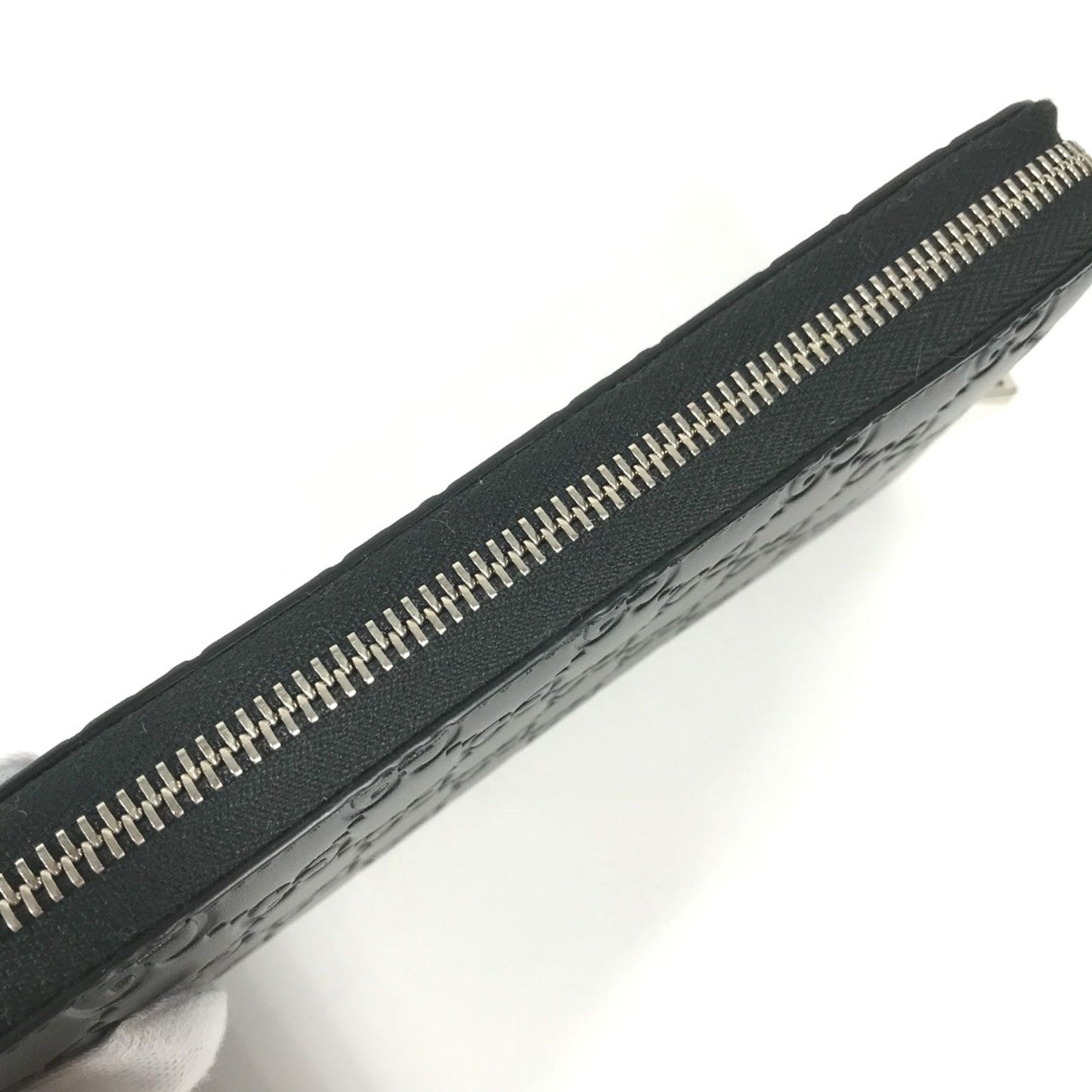 Gucci Black Leather Long Wallet (Bi-Fold)