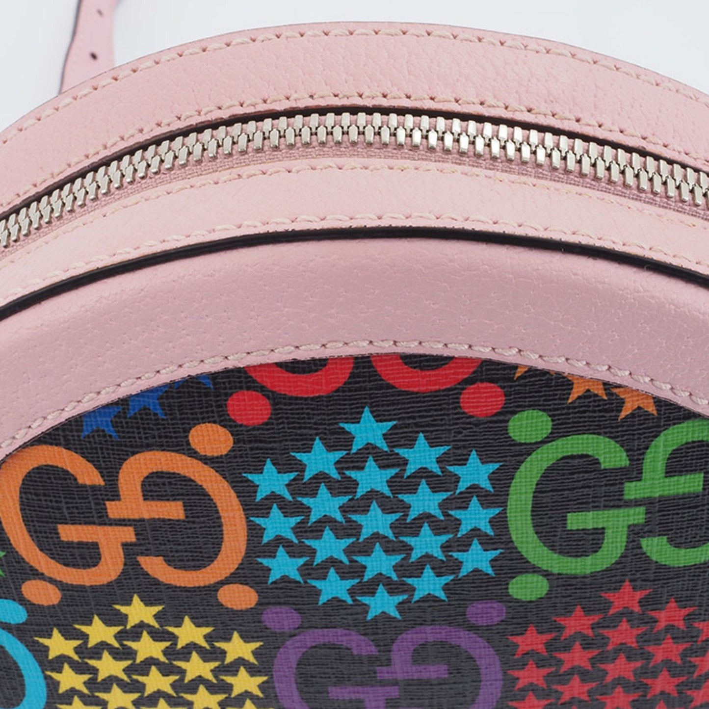 Gucci Multi-Color Pink Pvc Leather Shoulder Bag