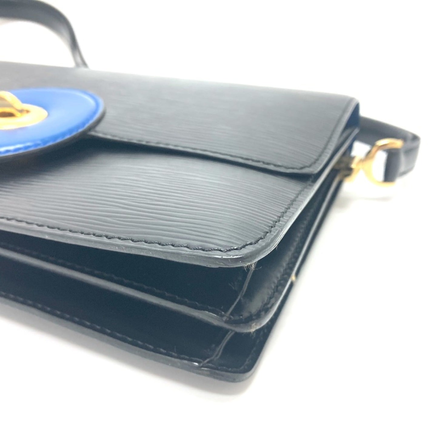 Louis Vuitton Black Leather Shoulder Bag