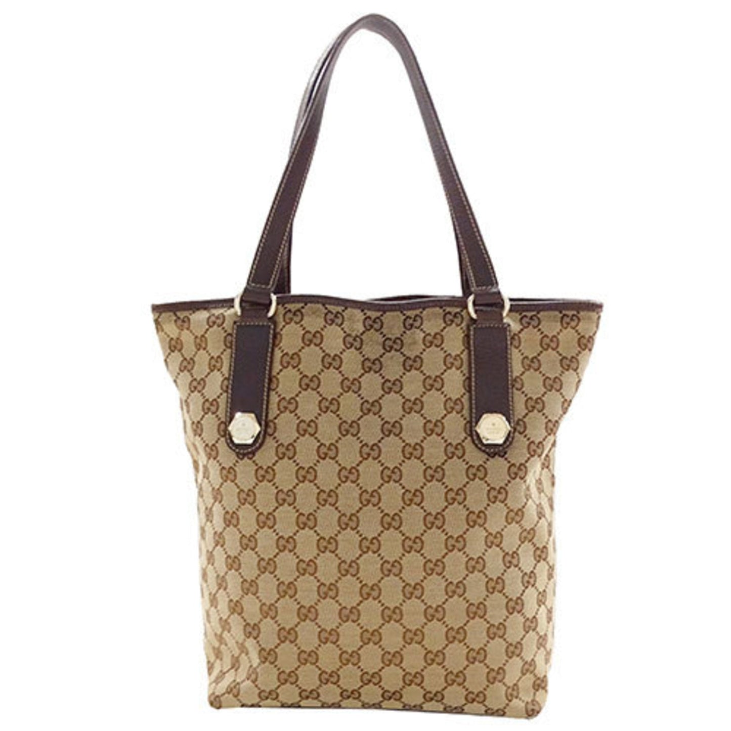 Gucci Brown Gg Gg Canvas Tote Bag