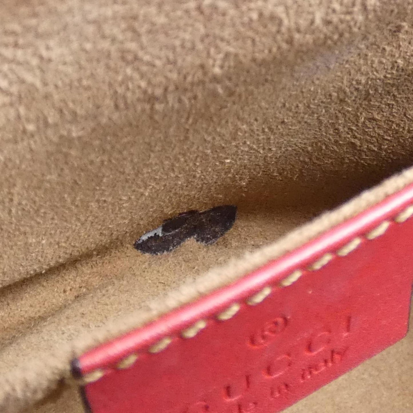 Gucci Beige Pink Gg Supreme Leather Shoulder Bag