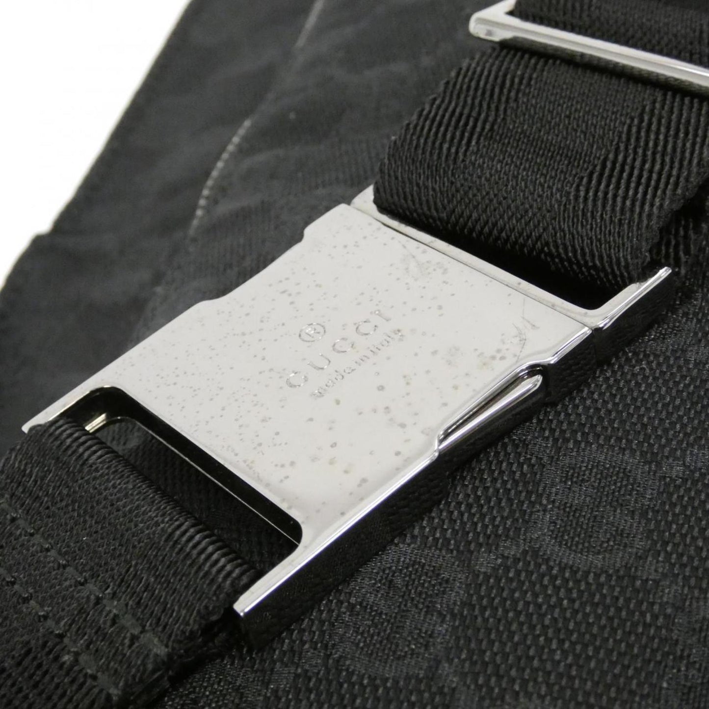 Gucci Black Gg Canvas Fanny Pack
