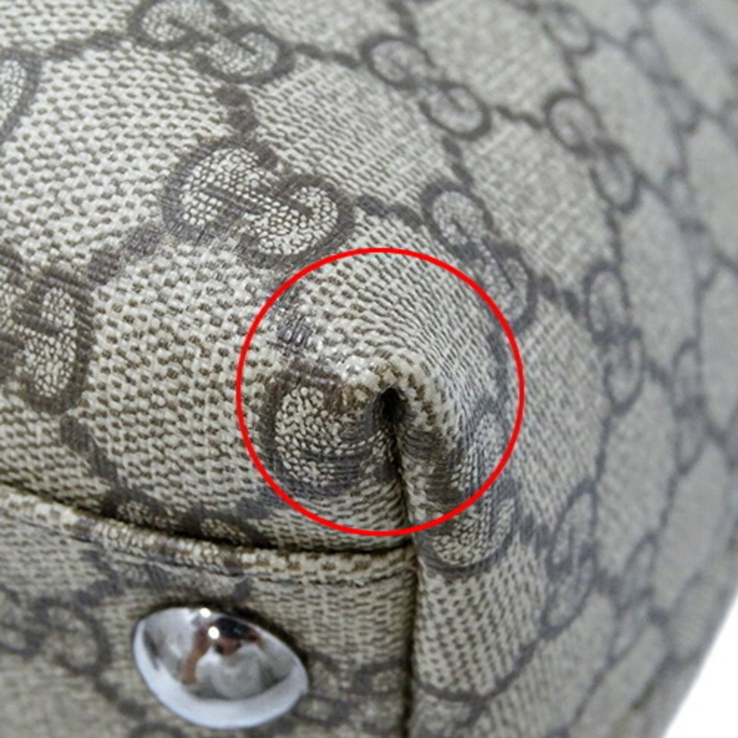 Gucci Beige Brown Green Gg Supreme Tote Bag