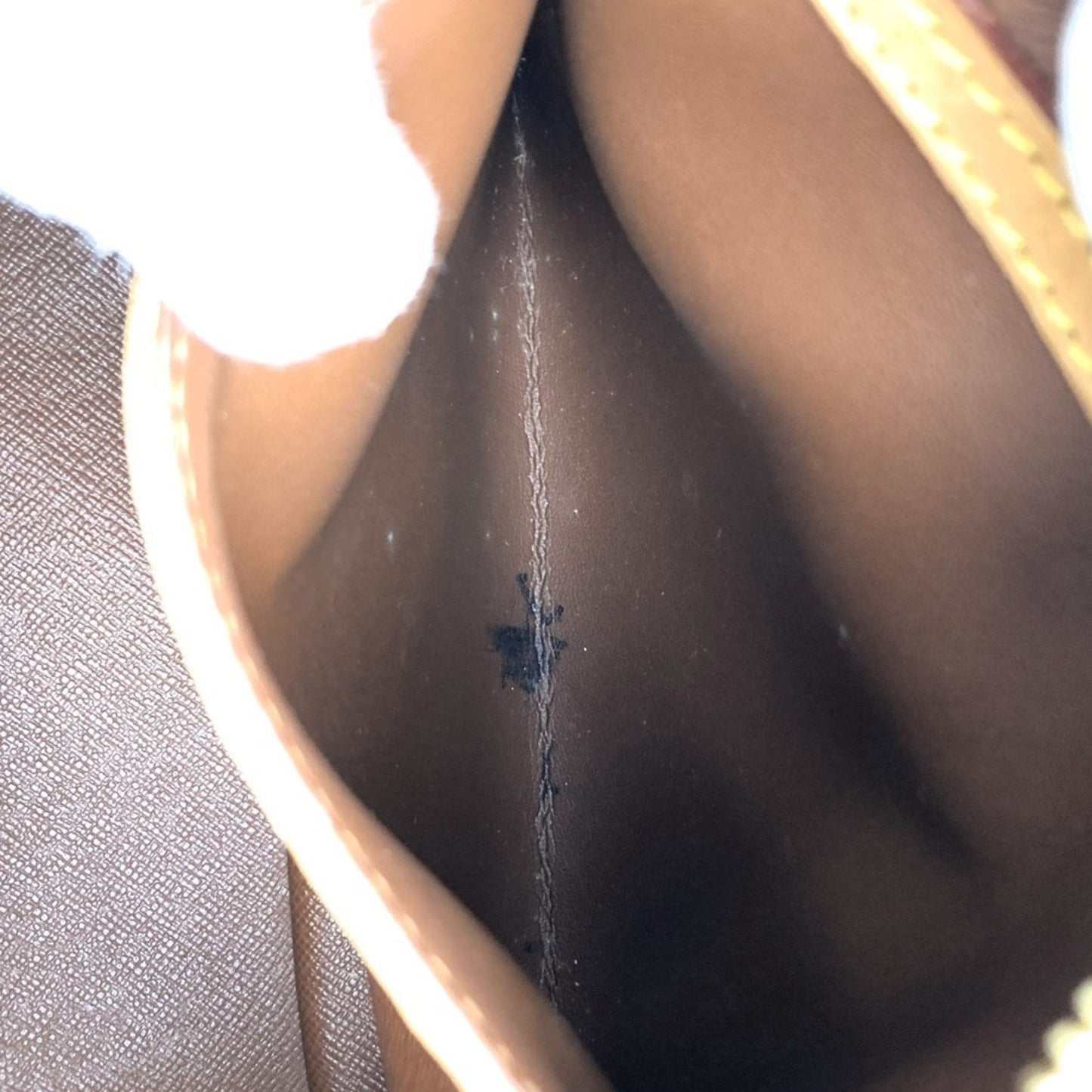Louis Vuitton Brown Monogram Canvas Shoulder Bag