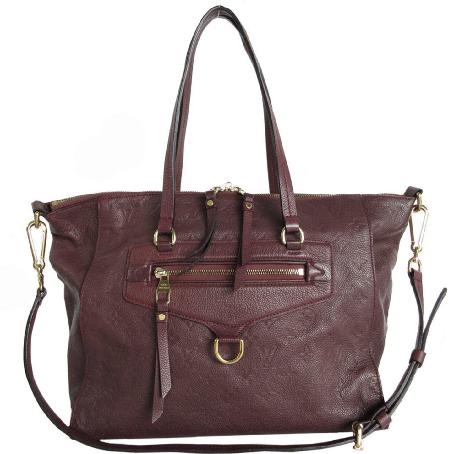 Louis Vuitton Burgundy Monogram Empreinte Handbag Shoulder Bag ()