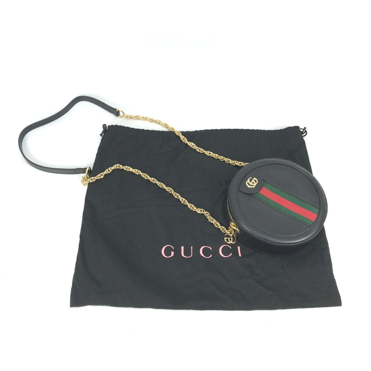 Gucci Black Leather Shoulder Bag