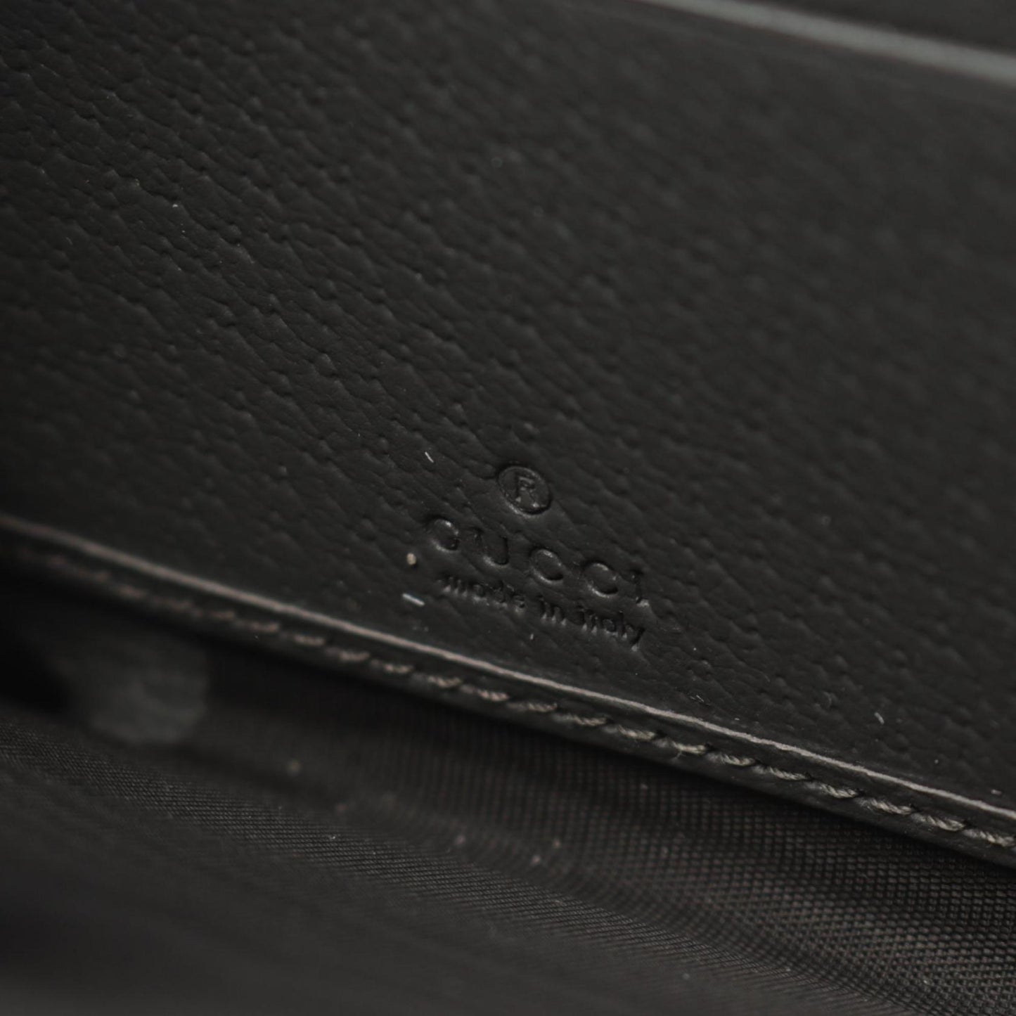 Gucci Gray Gg Supreme Leather Long Wallet (Bi-Fold)