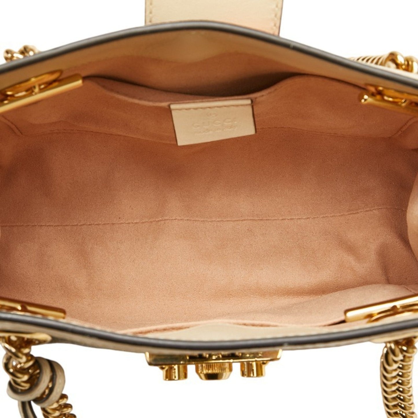 Gucci Beige Black Pvc Leather Shoulder Bag