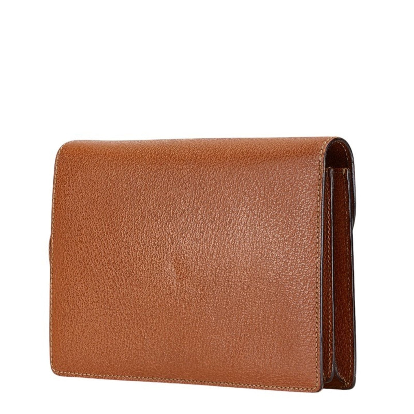 Gucci Brown Leather Clutch Bag