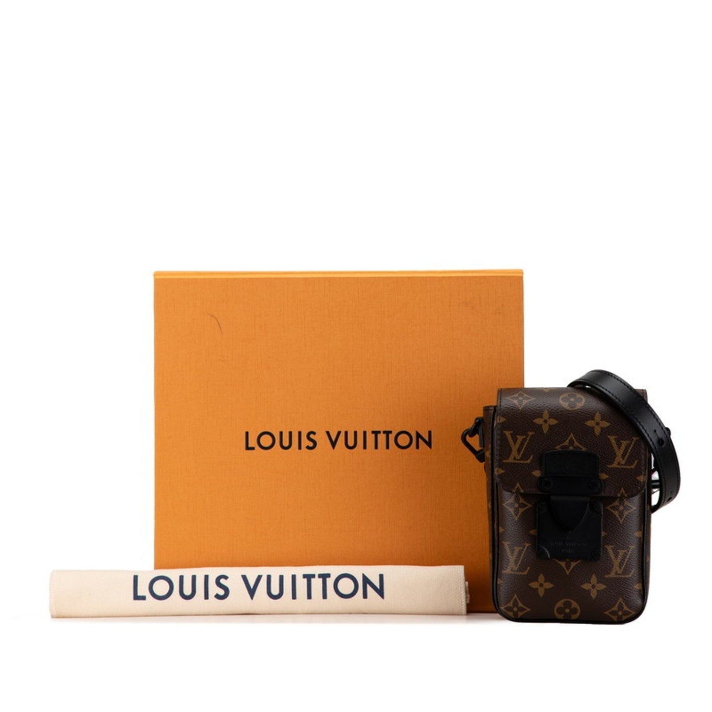 Louis Vuitton Black Brown Pvc Leather Shoulder Bag