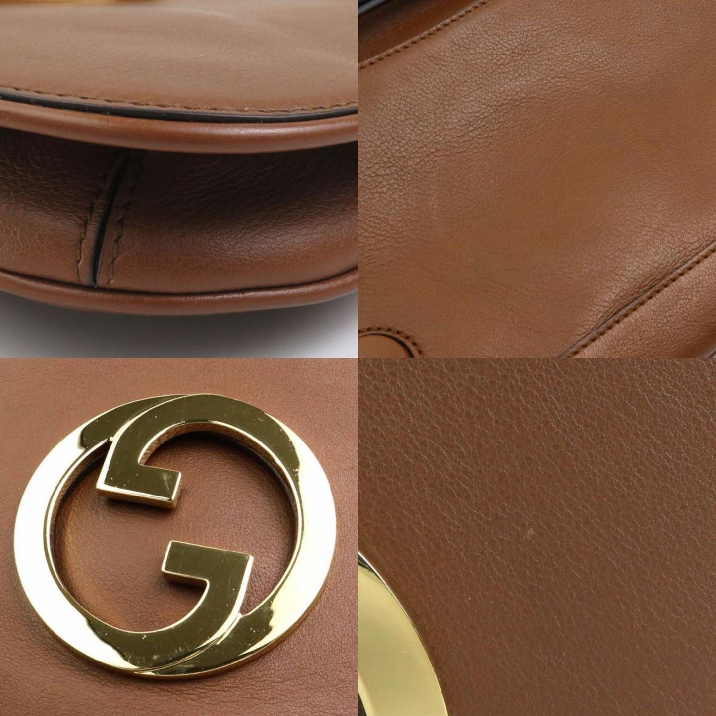 Gucci Brown Leather Shoulder Bag